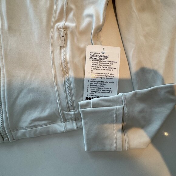NWT lululemon Define Cropped Jacket *Nulu Bone (Size 12) - Picture 5 of 7